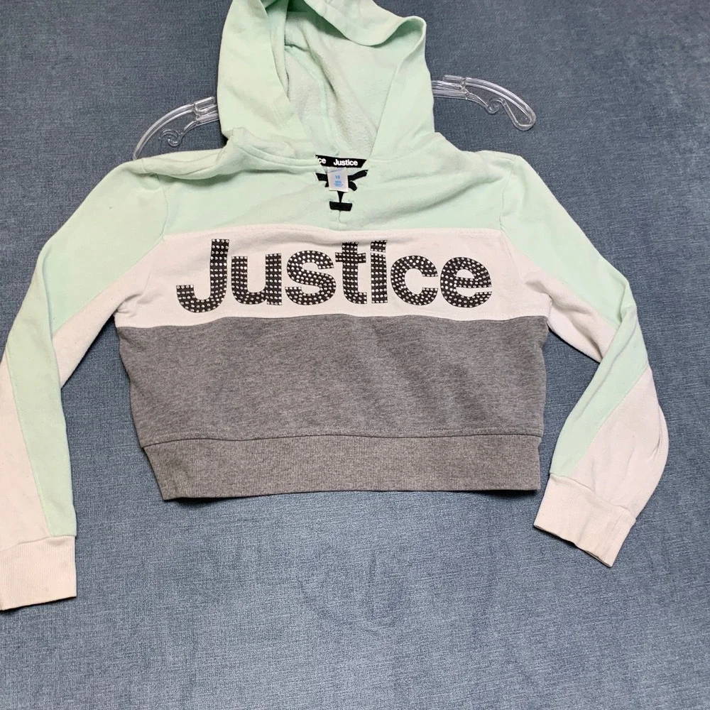 Justice cropped hoodie